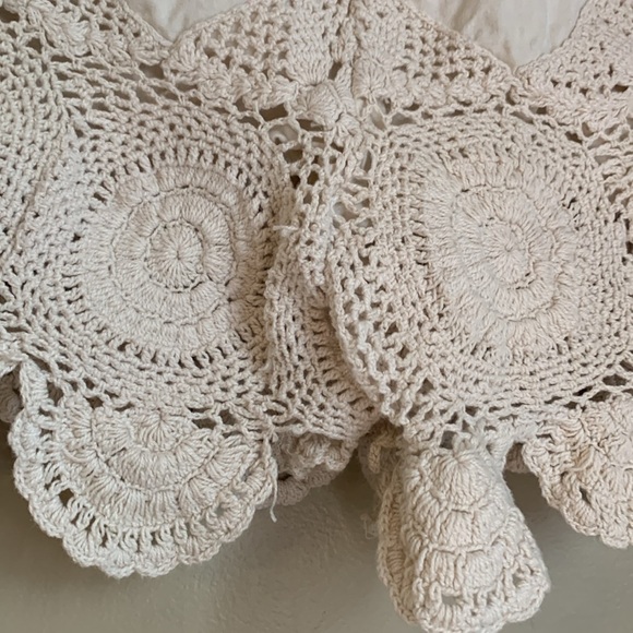 Free People Crochet Applique  Shorts boho festival hippie - Picture 6 of 8